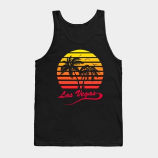 Las Vegas 80s Tropical Sunset Tank Top